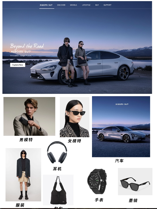 模特使用图